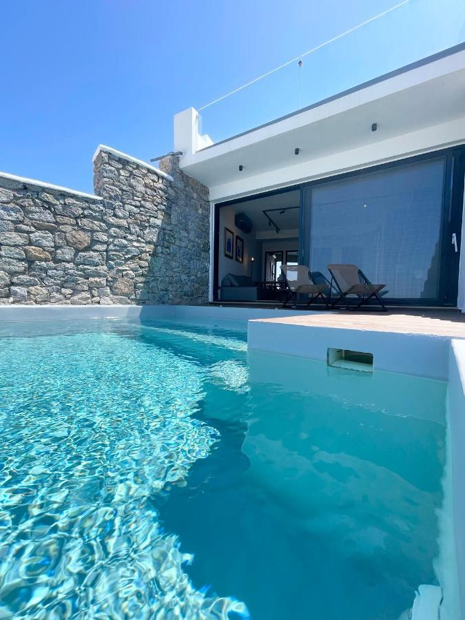 Luxury House With Private Pool At Elia Beach Mykonos Town Eksteriør bilde
