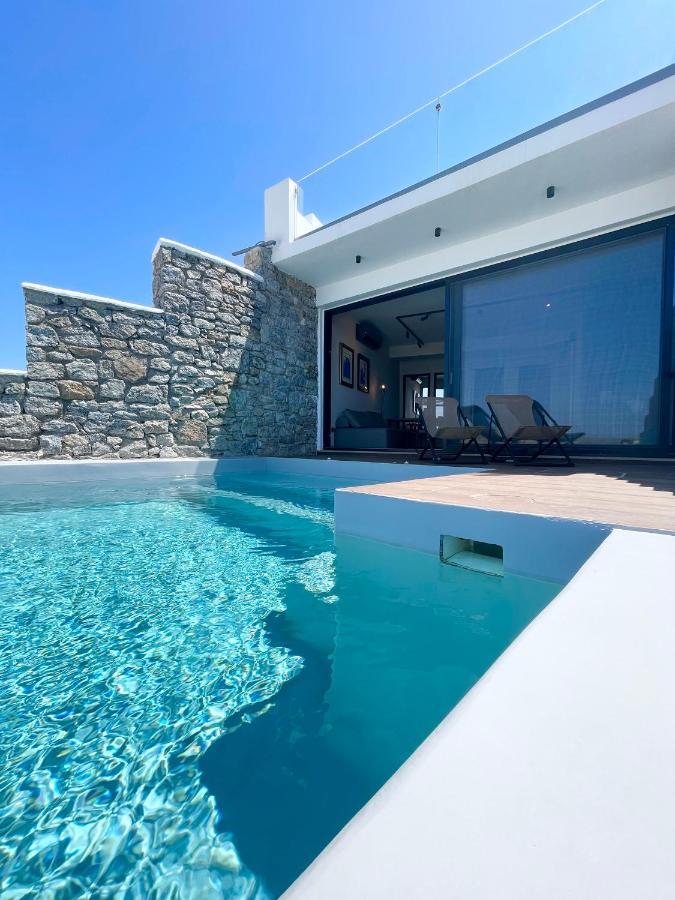 Luxury House With Private Pool At Elia Beach Mykonos Town Eksteriør bilde