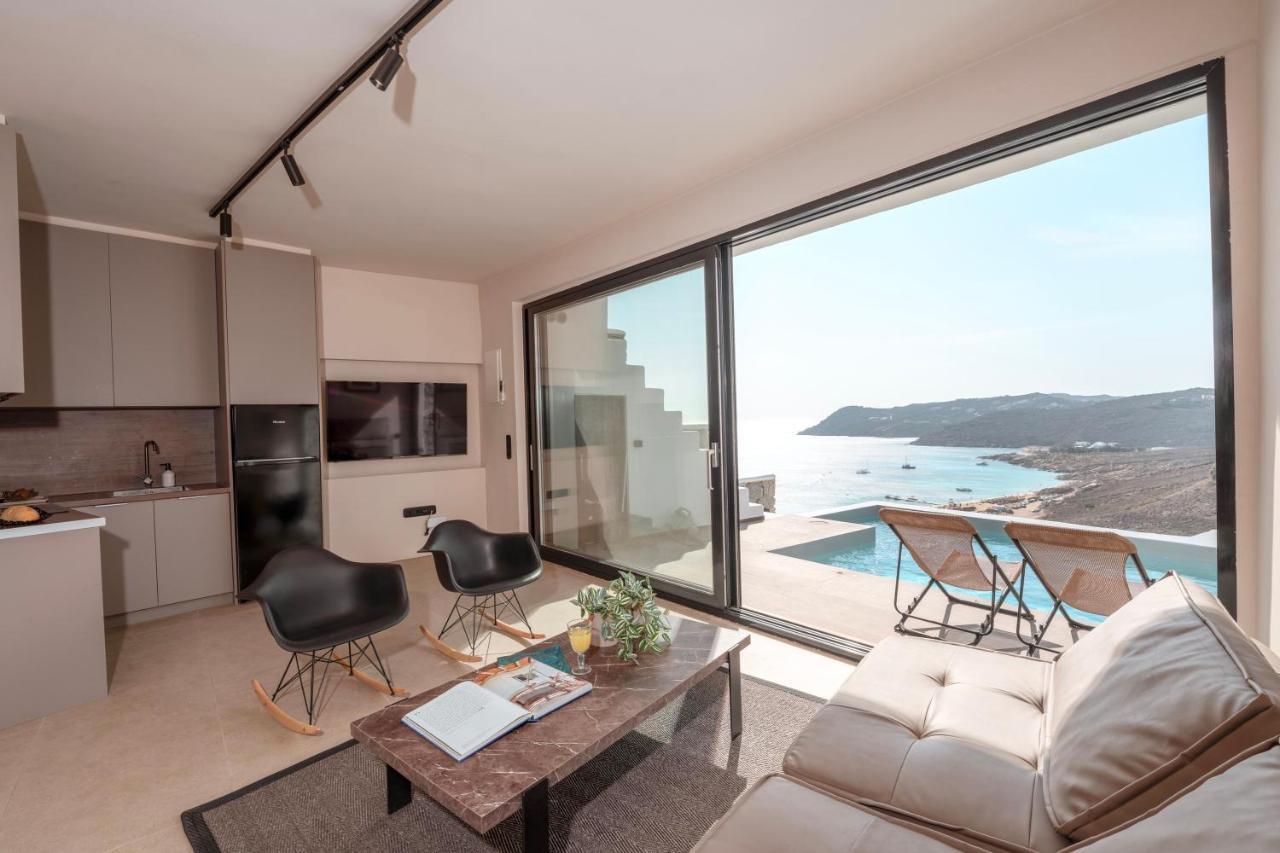 Luxury House With Private Pool At Elia Beach Mykonos Town Eksteriør bilde