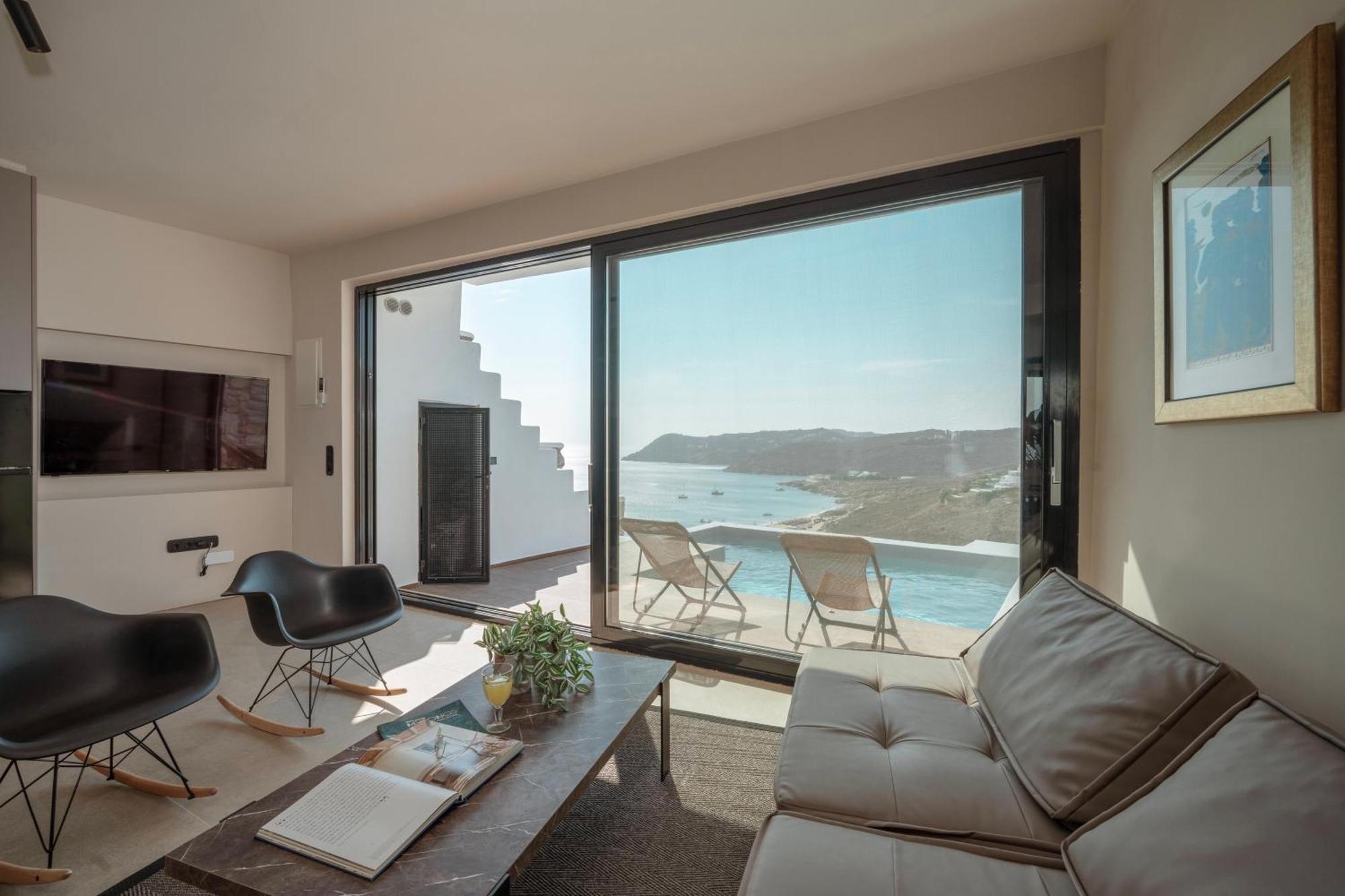 Luxury House With Private Pool At Elia Beach Mykonos Town Eksteriør bilde