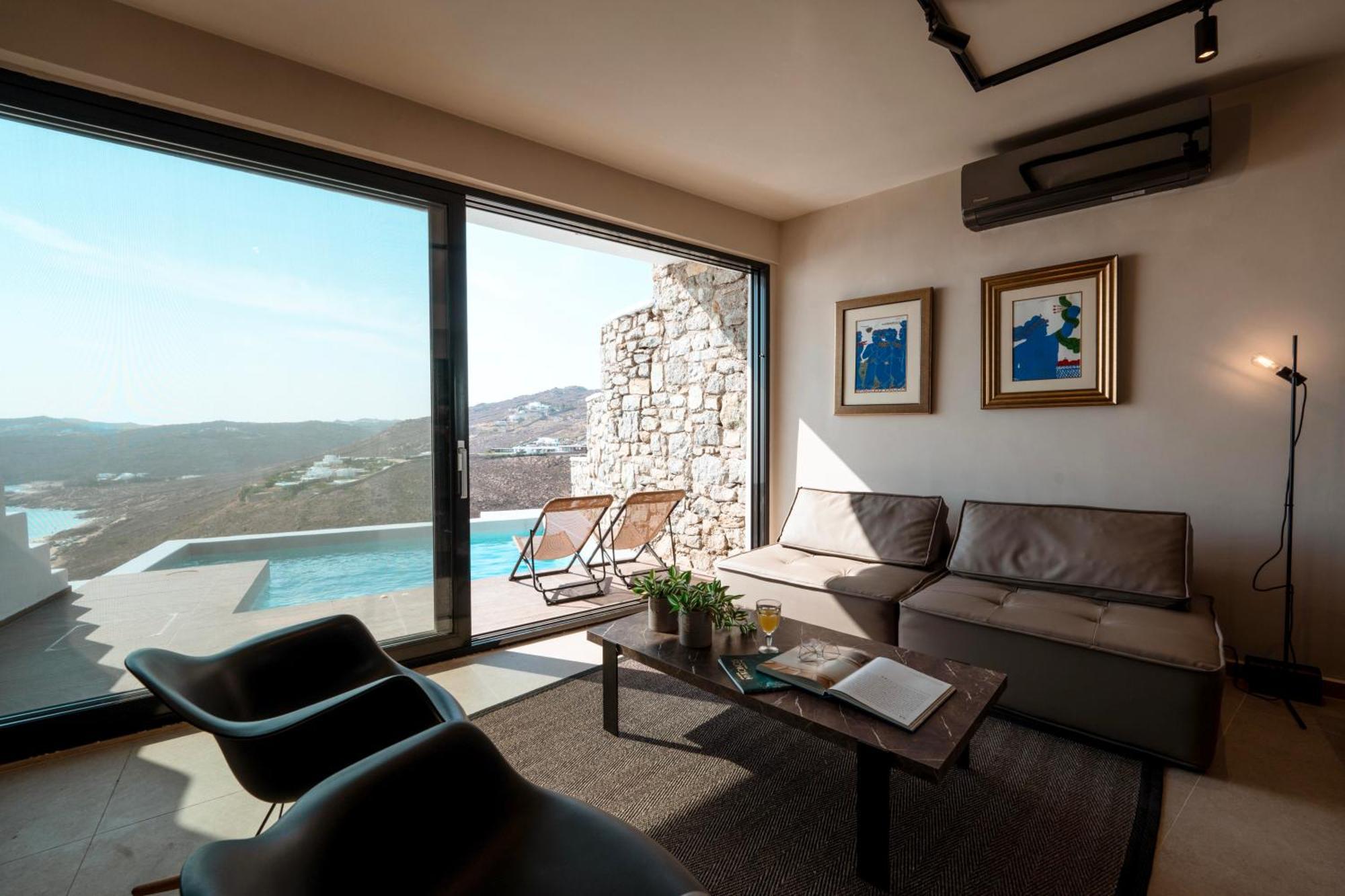 Luxury House With Private Pool At Elia Beach Mykonos Town Eksteriør bilde