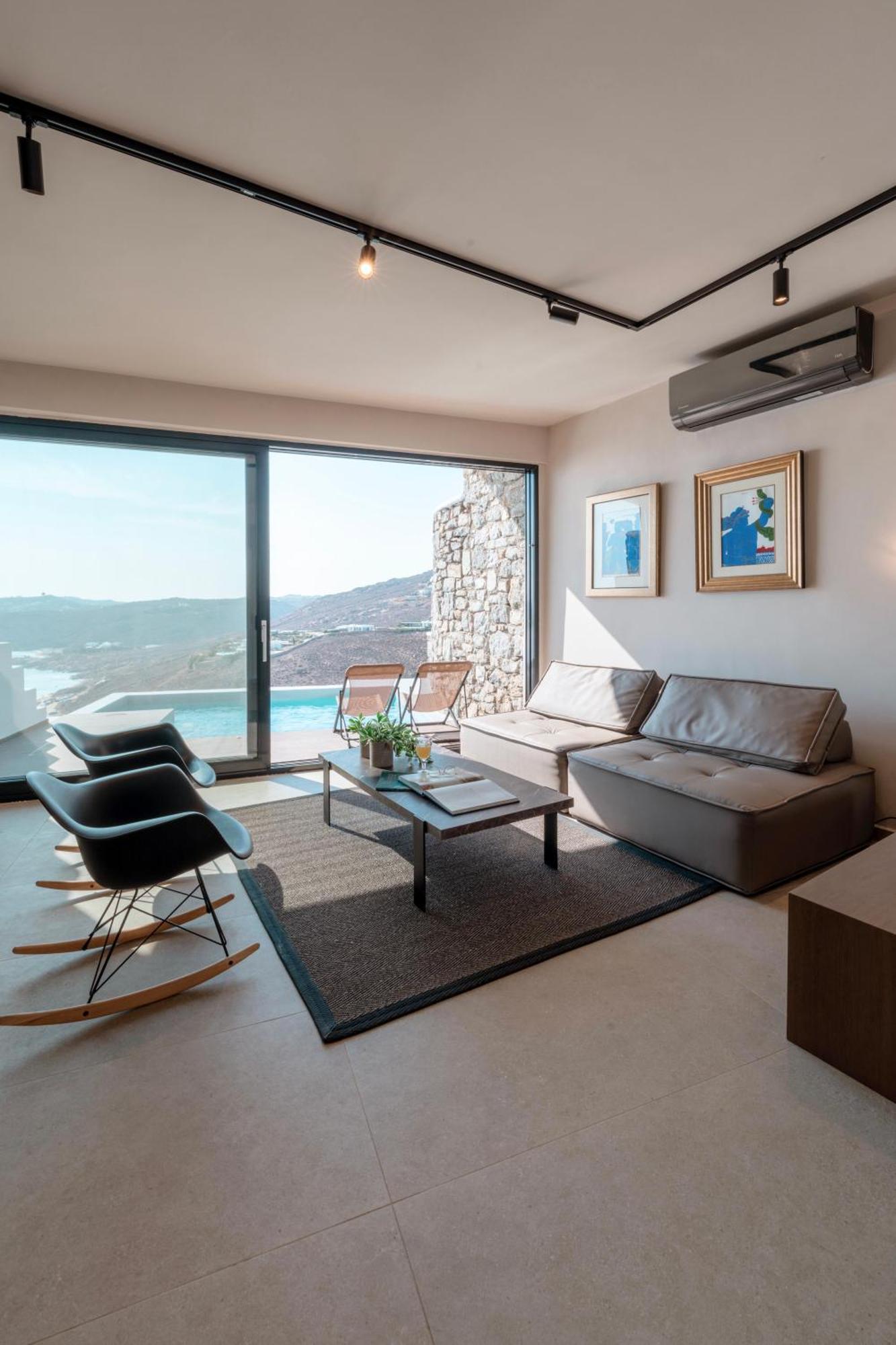 Luxury House With Private Pool At Elia Beach Mykonos Town Eksteriør bilde