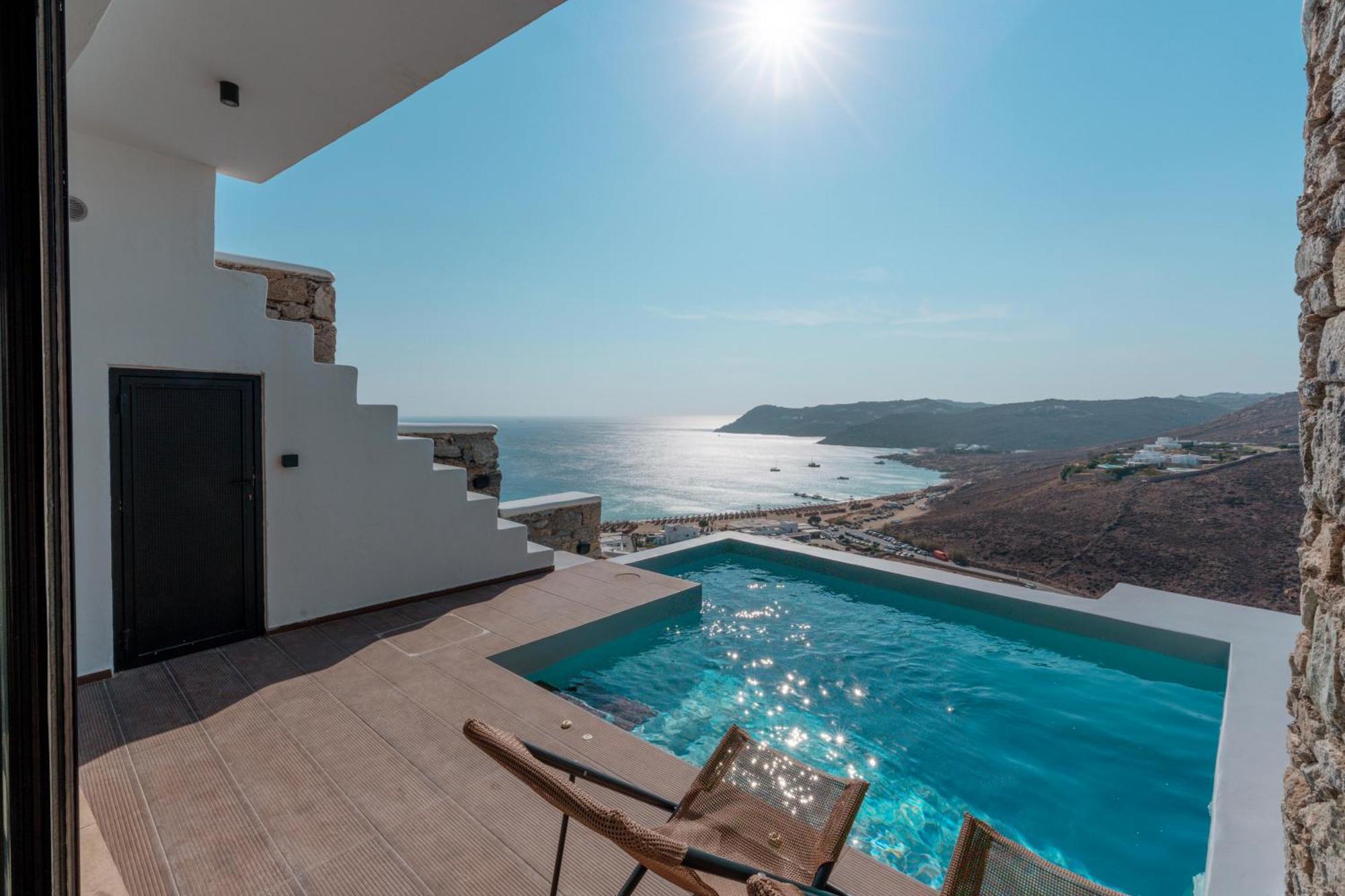 Luxury House With Private Pool At Elia Beach Mykonos Town Eksteriør bilde