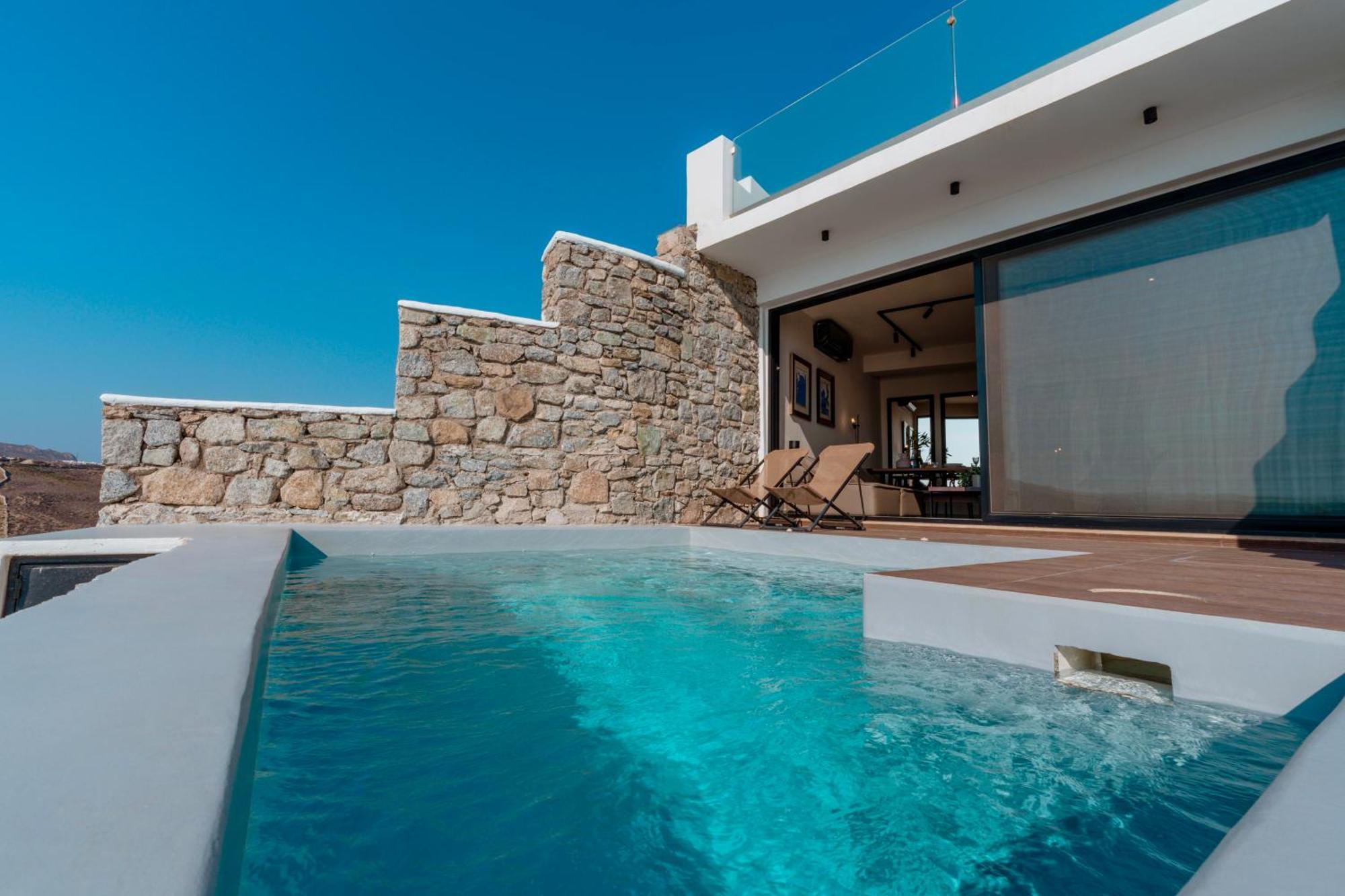 Luxury House With Private Pool At Elia Beach Mykonos Town Eksteriør bilde