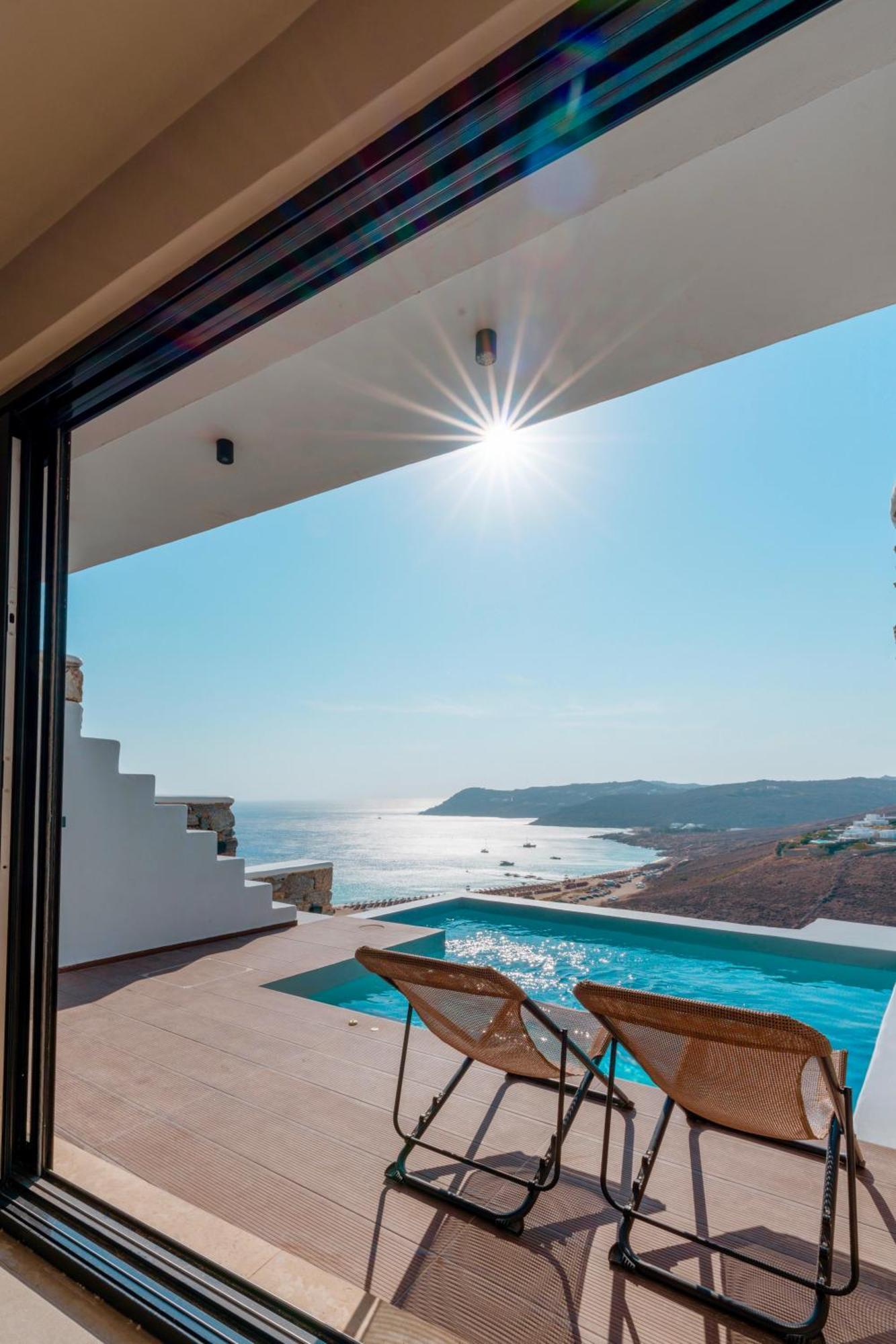 Luxury House With Private Pool At Elia Beach Mykonos Town Eksteriør bilde