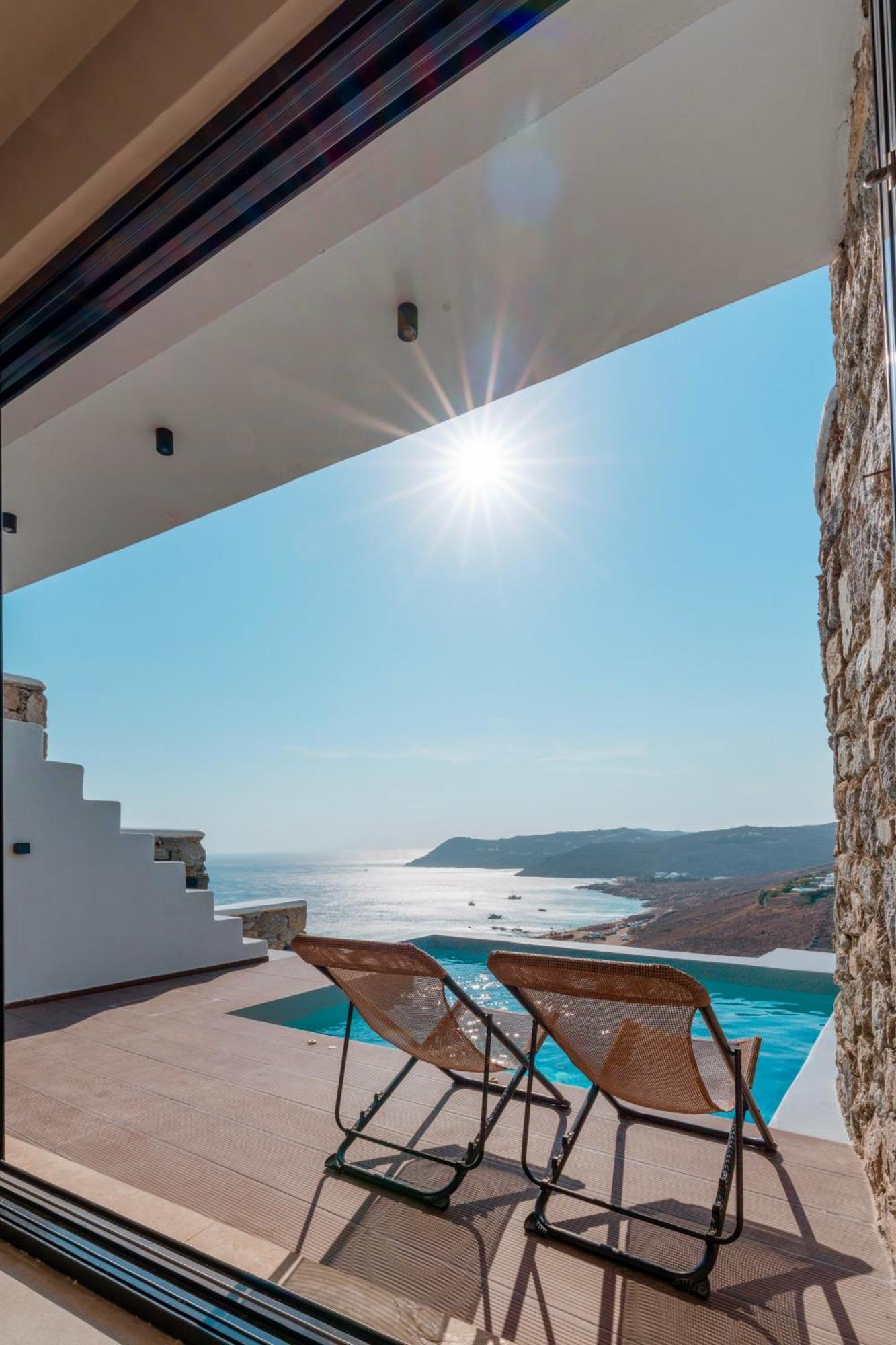 Luxury House With Private Pool At Elia Beach Mykonos Town Eksteriør bilde